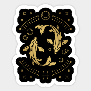 Zodiac signs - Pisces T-Shirt Sticker